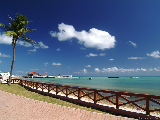 Maceió, capital de Alagoas &copy; SETUR-AL, ilustração