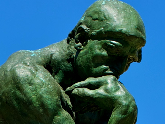 Detalhe O Pensador, Augusto Rodin (Paris) &copy; Daniel Stockman / CC