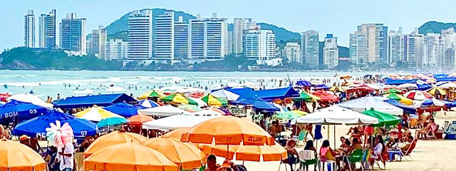 Vistazo de Guarujá, estado São Paulo &copy; / Ilustración